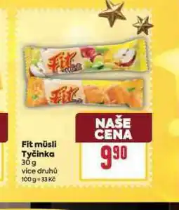 Billa Fit müsli tyčinka nabídka