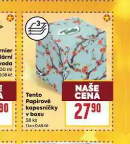 Billa Tento papírové kapesníky nabídka