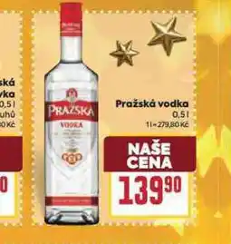 Billa Pražská vodka nabídka
