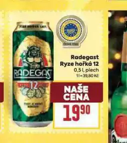Billa Pivo radegast ryze hořká 12 nabídka