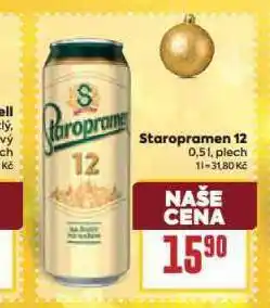 Billa Pivo staropramen 12 nabídka