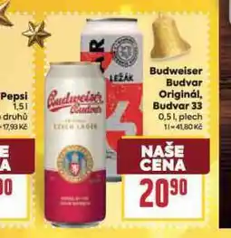 Billa Pivo budweiser budvar original nabídka