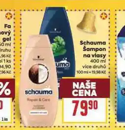 Billa Schuama šampon nabídka