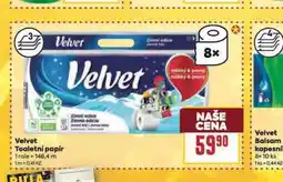Billa Velvet toaletní papír nabídka