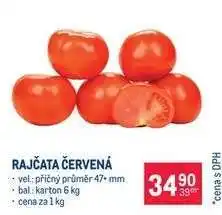 Makro Rajčata červená nabídka
