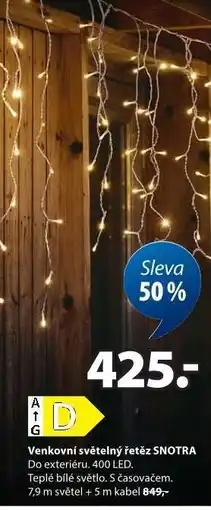 JYSK Venkovní světelný řetěz SNOTRA nabídka