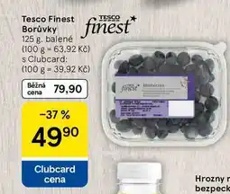 Tesco Tesco Finest Borůvky, 125 g, balené nabídka