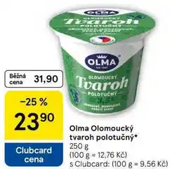 Tesco Olma Olomoucký tvaroh polotučný, 250 g nabídka