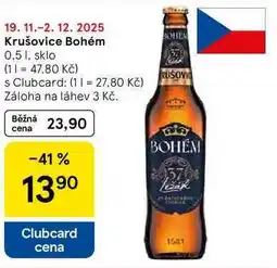Tesco Krušovice Bohém, 0,5 l, sklo nabídka