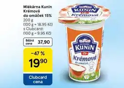 Tesco Mlékárna Kunín Krémová do omáček 15%, 200 g nabídka