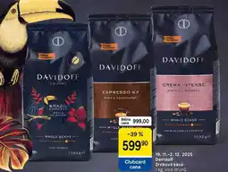 Tesco Davidoff Zrnková káva, 1 kg, více druhů nabídka