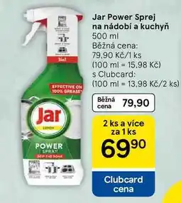 Tesco Jar Power Sprej na nádobí a kuchyň, 500 ml nabídka