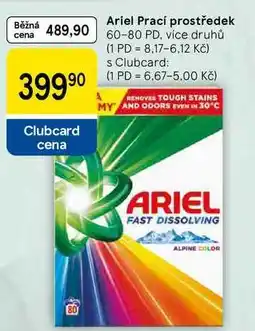 Tesco Ariel Prací prostředek, 60-80 PD, více druhů nabídka