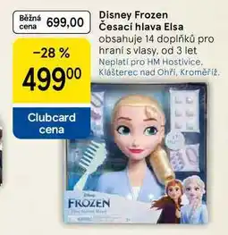 Tesco Disney Frozen Česací hlava Elsa, obsahuje 14 doplňků pro hraní s vlasy, od 3 let nabídka