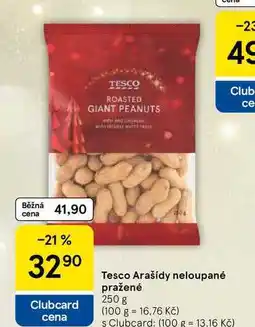 Tesco Tesco Arašídy neloupané pražené, 250 g nabídka