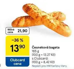 Tesco Česneková bageta, 165 g nabídka