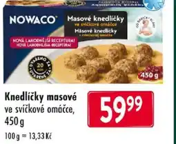 Qanto Nowaco Knedlíčky masové ve svíčkové omáčce nabídka