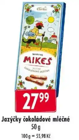 Qanto Jazýčky čokoládové mléčné nabídka