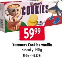 Qanto Yummers Cookies vanilla sušenky nabídka