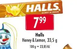Qanto Halls Honey & Lemon nabídka
