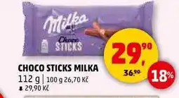 Penny Market CHOCO STICKS MILKA, 112 g nabídka