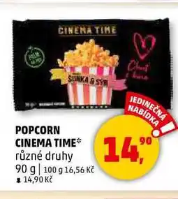 Penny Market POPCORN CINEMA TIME, 90 g nabídka