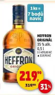 Penny Market HEFFRON ORIGINÁL, 0,5 l nabídka
