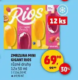 Penny Market ZMRZLINA MINI GIGANT RIOS, 12x 50 ml nabídka