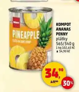 Penny Market KOMPOT ANANAS PENNY, 565 g nabídka