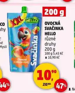 Penny Market OVOCNÁ SVAČINKA HELLO, 200 g nabídka
