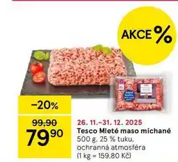 Tesco Tesco Mleté maso míchané, 500 g, 25 % tuku nabídka