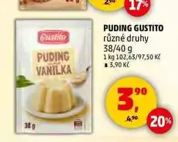Penny Market PUDING GUSTITO, 38/40 g nabídka