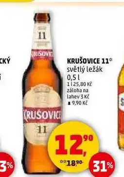 Penny Market KRUŠOVICE 11 světlý ležák, 0,5 l nabídka