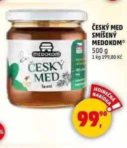 Penny Market ČESKÝ MED SMÍŠENÝ MEDOKOM, 500 g nabídka