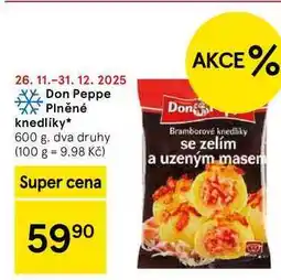 Tesco Don Peppe plněné knedlíky, 600 g nabídka