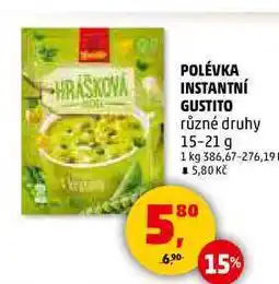 Penny Market POLÉVKA INSTANTNÍ GUSTITO, 15-21 g nabídka