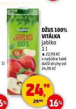 Penny Market DŽUS 100% VITÁLKA, 1 l nabídka