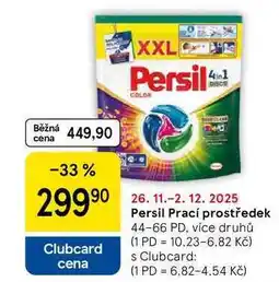 Tesco Persil Prací prostředek, 44-66 PD nabídka