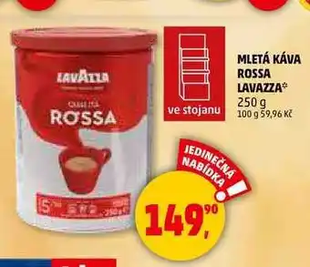 Penny Market MLETÁ KÁVA ROSSA LAVAZZA, 250 g nabídka