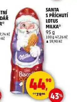 Penny Market SANTA S PŘÍCHUTÍ LOTUS MILKA, 95 g nabídka