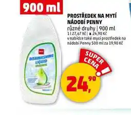 Penny Market PROSTŘEDEK NA MYTÍ NÁDOBÍ PENNY, 900 ml nabídka