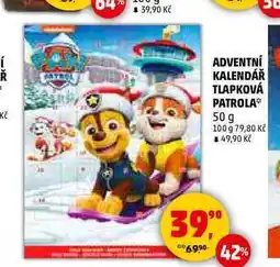 Penny Market ADVENTNÍ KALENDÁŘ TLAPKOVÁ PATROLA, 50 g nabídka