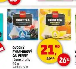Penny Market OVOCNÝ PYRAMIDOVÝ ČAJ PENNY, 40 g nabídka