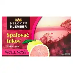 Penny Market Bercoff Klember Wellness Spalovač tuků Pu-Erh s příchutí grepu 20 x 1,50g nabídka