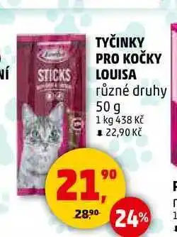 Penny Market TYČINKY PRO KOČKY LOUISA, 50 g nabídka
