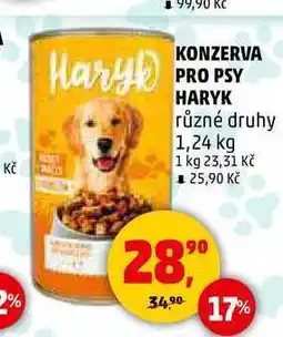 Penny Market KONZERVA PRO PSY HARYK, 1,24 kg nabídka