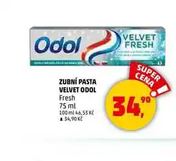 Penny Market ZUBNÍ PASTA VELVET ODOL, 75 ml nabídka