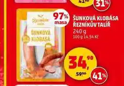 Penny Market ŠUNKOVÁ KLOBÁSA ŘEZNÍKŮV TALÍŘ, 240g nabídka