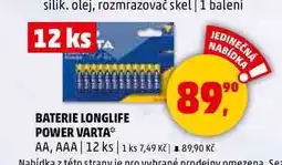 Penny Market BATERIE LONGLIFE POWER VARTA AA, AAA, 12 ks nabídka