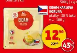 Penny Market EIDAM KARLOVA KORUNA, 100 g nabídka